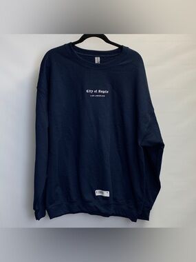 NWT Los Angeles “City of Angels” Navy Crewneck Size XL